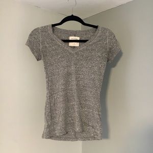 Abercrombie & Fitch Grey V-Neck T-Shirt